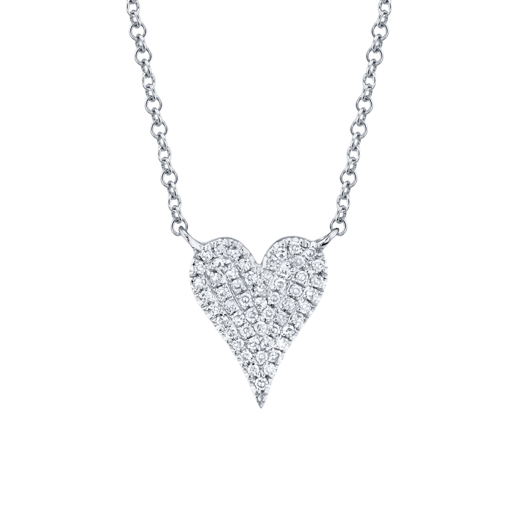 White gold heart pendant new arrivals